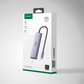 HUB USB C CM511 6 IN 1 HDMIX1, USB C X3, USB A X 2 4K 60HZ