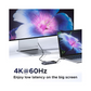 HUB CM888 6 EN 1 USB-C 2 PUERTOS USB-A 2 PUERTOS