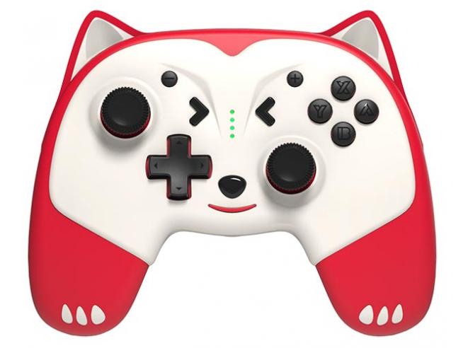 CONTROL INALAMBRICO PARA NINTENDO SWITCH ANIMAL GAMING ROJO