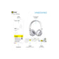 AUDIFONOS INALAMBRICOS DAUER 40MM DIVERS PLATEADOS HK 096-03656