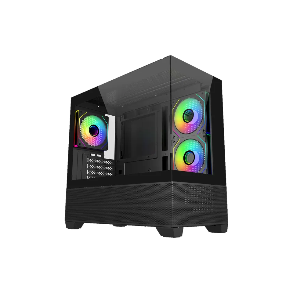 CASE GAMING ATX DOBLE CRISTAL MASTER ELITE 490 BLACK