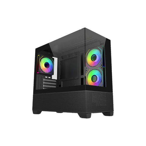 CASE GAMING ATX DOBLE CRISTAL MASTER ELITE 490 BLACK