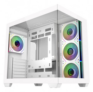CASE GAMING ATX DOBLE CRISTAL ELITE 681 WHITE