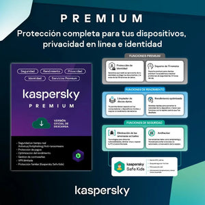 Kaspersky Premium 1 Dispositivo // 1 año