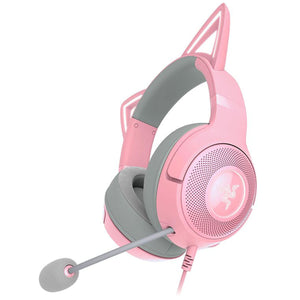 AUDIFONOS GAMING KRAKEN KITTY V2 QUARTZ ROSA USB