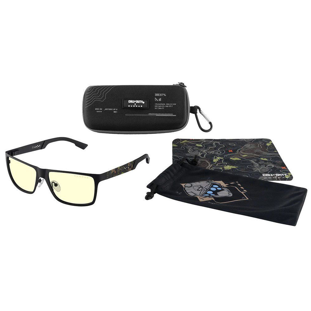 LENTES PARA JUEGOS CON PROTECCION LUZ AZUL CALL OF DUTY ONYX TOPO AMBAR WAV-01901