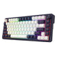 TECLADO GAMING K673WB UCAL PRO WIRELESS 75% MECANICO BLANCO-NEGRO