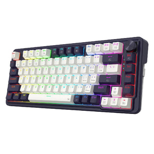 TECLADO GAMING K673WB UCAL PRO WIRELESS 75% MECANICO BLANCO-NEGRO
