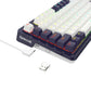 TECLADO GAMING K673WB UCAL PRO WIRELESS 75% MECANICO BLANCO-NEGRO
