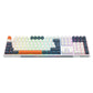 TECLADO GAMING TRUNDLE MECANICO WIRED K668WBO BLANCO NEGRO