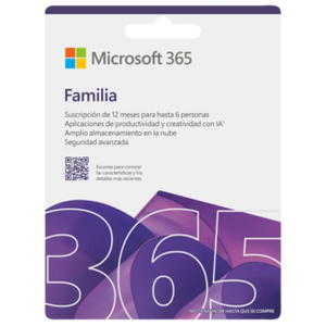 MICROSOFT 365 FAMILIA 12 MESES PARA 6 PERSONAS