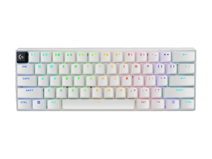 TECLADO PRO X 60 LIGHTSPEED GX OPTICAL TACTILE BLANCO