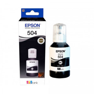 BOTELLA DE TINTA T504 NEGRA 127ML PARA L4150, L4160, L4260