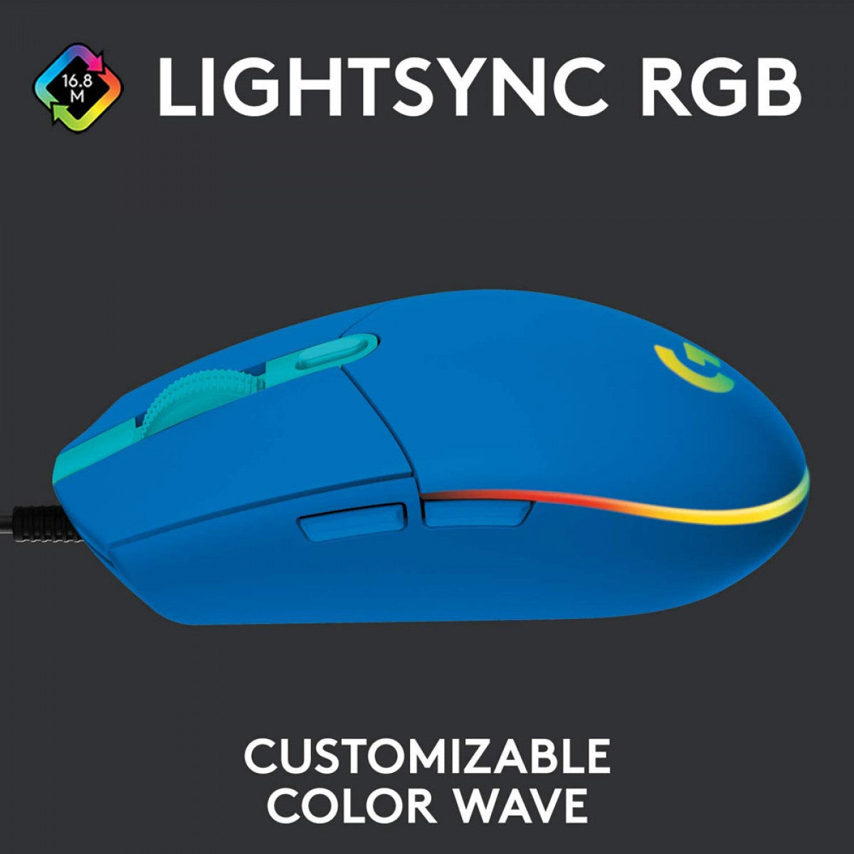 MOUSE GAMING G203 LIGHTSYNC - AZUL