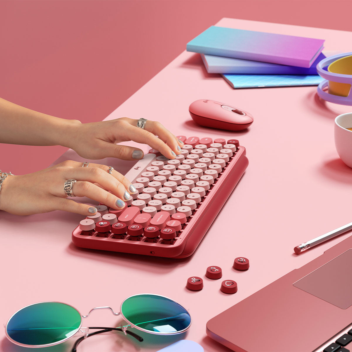 TECLADO POP KEYS ROSA