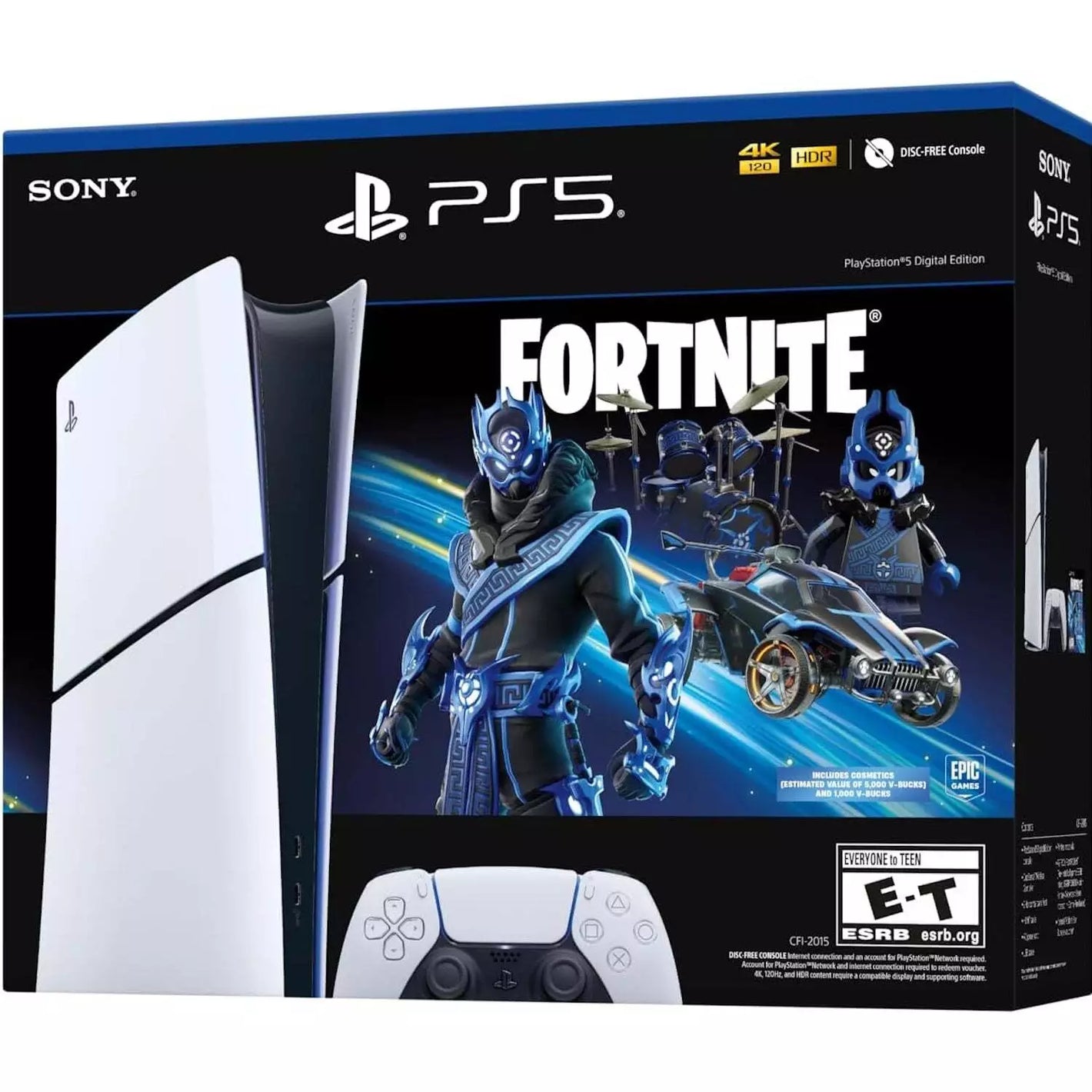 PLAYSTATION 5 4K 120 HDR 1TB DIGITAL EDITION FORTNITE