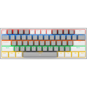 TECLADOS GAMING K617-R FIZZ RAINBOW GRIS-BLANCO MECANICO