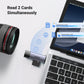 LECTOR DE TARJETAS 2 EN 1 CM185 SD/TF USB-C Y USB