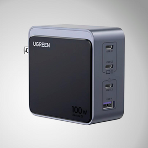 CARGADOR DE PARED X565 100W 3 PUERTOS USB-C Y 1 PUERTO USB-A DE CARGA RAPIDA