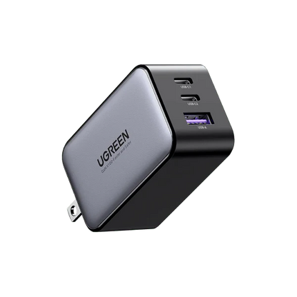 ADAPTADOR DE CORRIENTE 2 USB-C + 1 USB-A CARGA RAPIDA 65W CD244