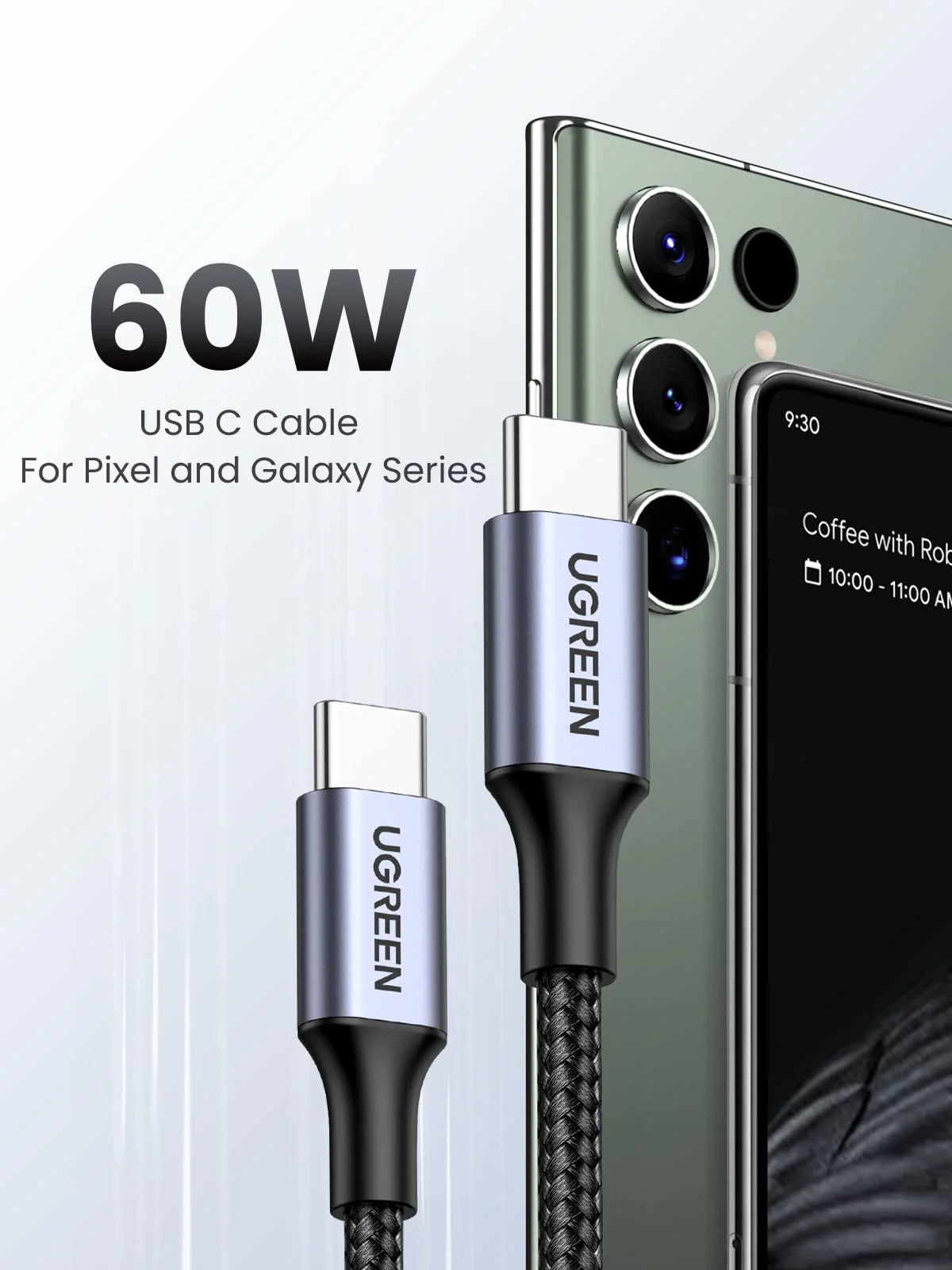 CABLE USB-C A USB-C 2 METROS 60W