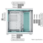 CASE V1-BK-V1 MID TOWER SIN VENTILACIÓN INCLUIDA CON VIDRIO TEMPLADO BLACK